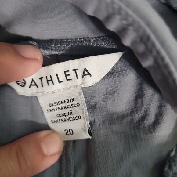Athleta size 20 Windbreaker Pants elastic waist drawstring pockets stretch - Picture 9 of 10